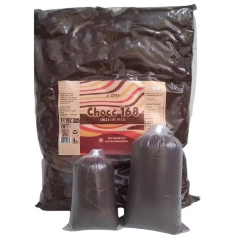 Chocc 168 Pasta 1 Kg Repack / Selai Coklat Filling / Olesan Coklat