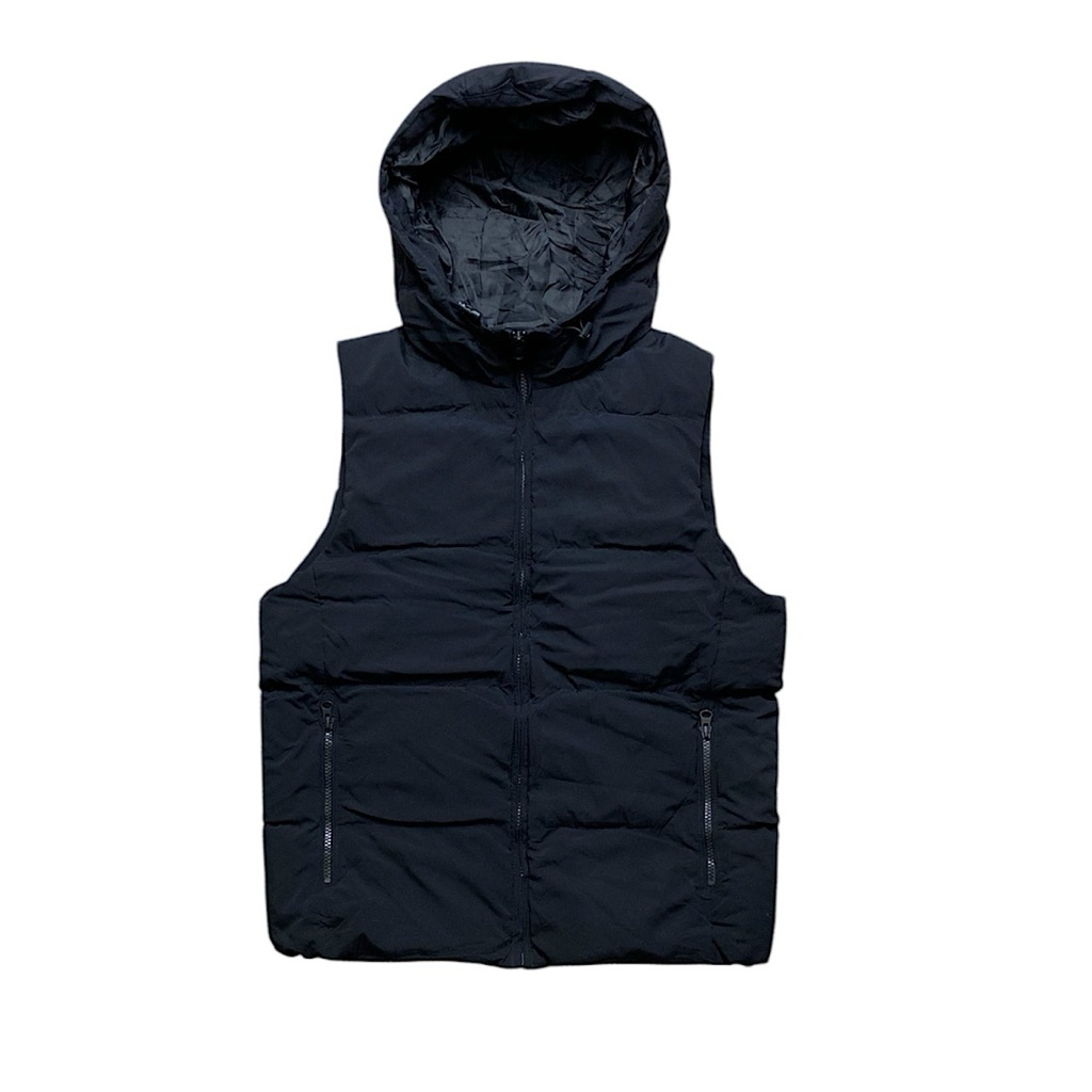 GU Global Uniqlo puffer hoodie vest
