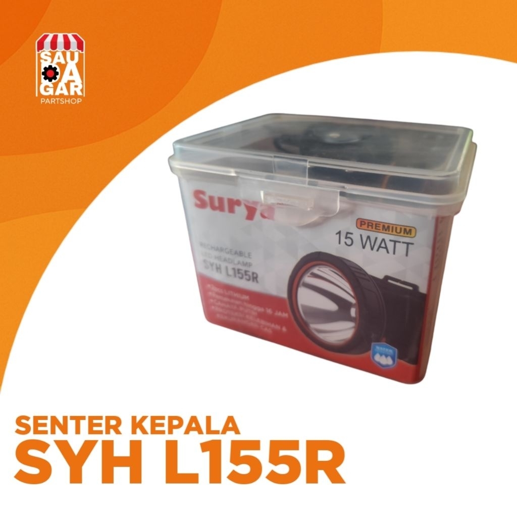 Senter Kepala Surya SYHL155R 15 Watt