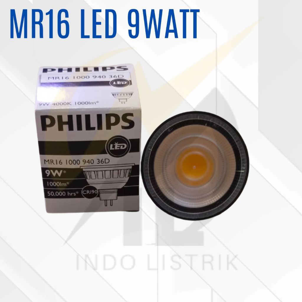 Lampu Philips Led  MR16 1000 940 36D 9w