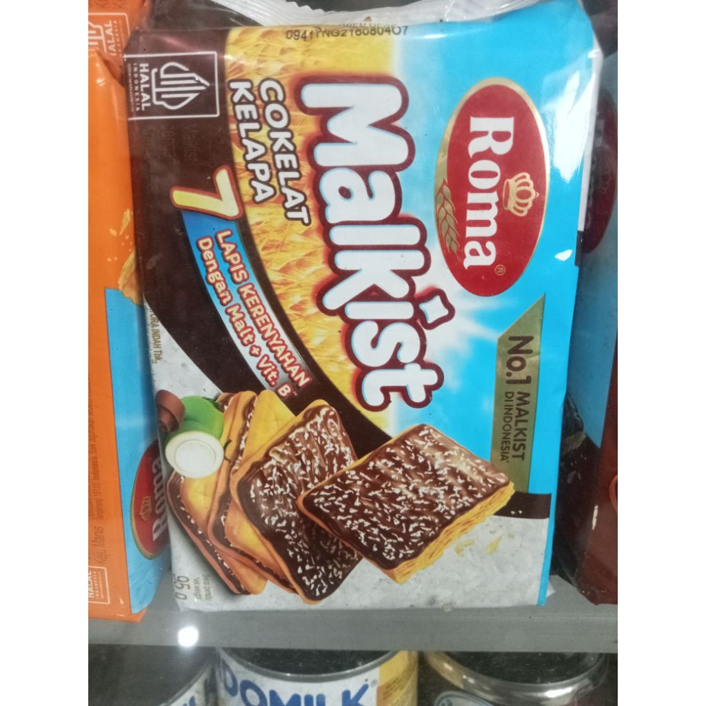 Roma malkist coklat kelapa 95g