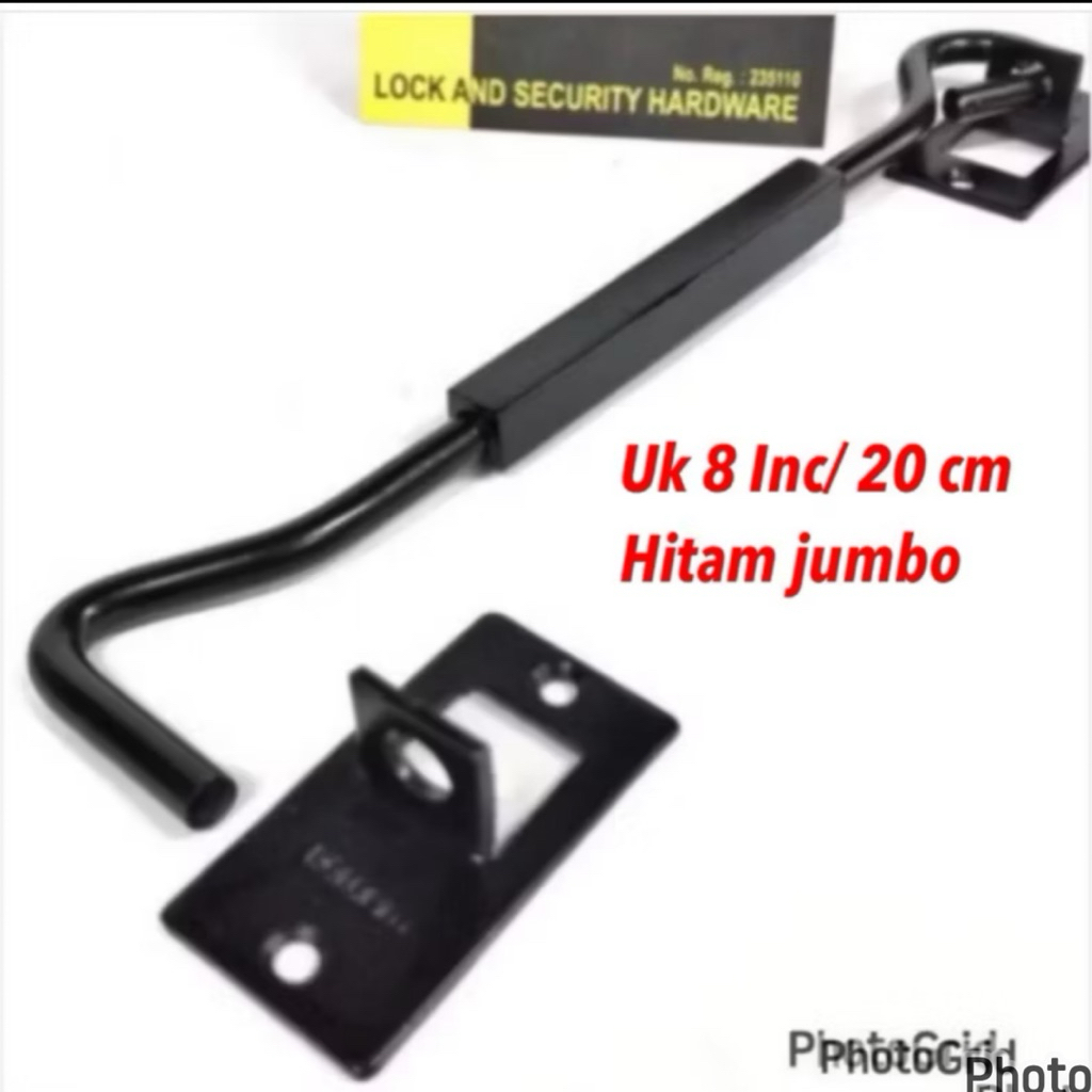 Hak Angin Black Matte 8 Inch/ HAK ANGIN 8 INC STAINLESS SUS 304/ penahan jendela hak angin jendela 8