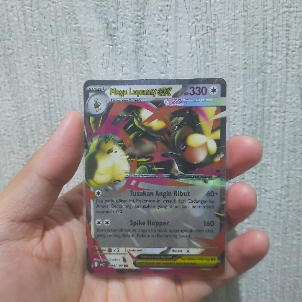 Pokemon Card Mega Lopunny EX RR MA2I