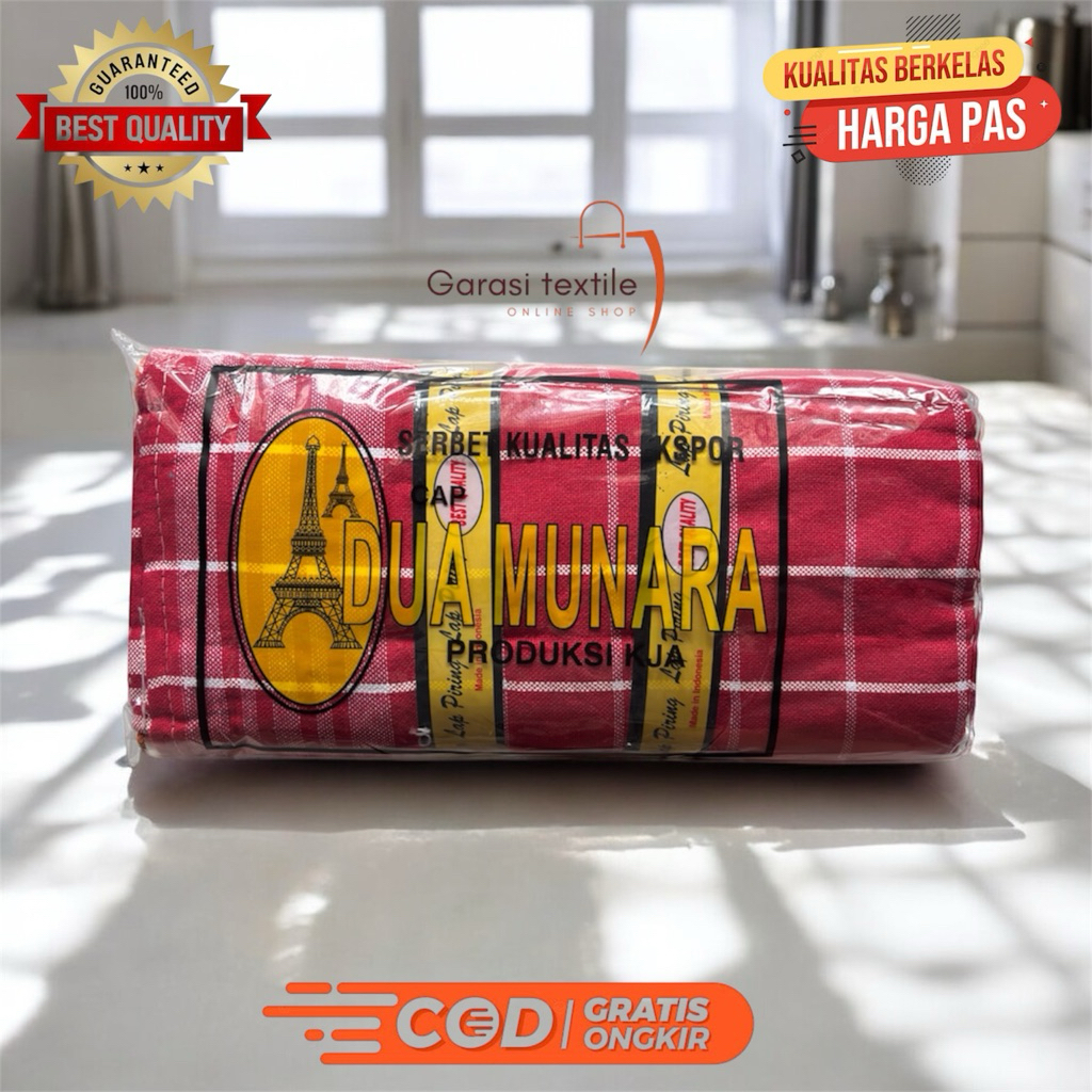 SERBET JUMBO TEBAL BEST QUALITY - serbet 1 Lusin 12 Lembar / serbet makan / serbet dapur / serbet  d