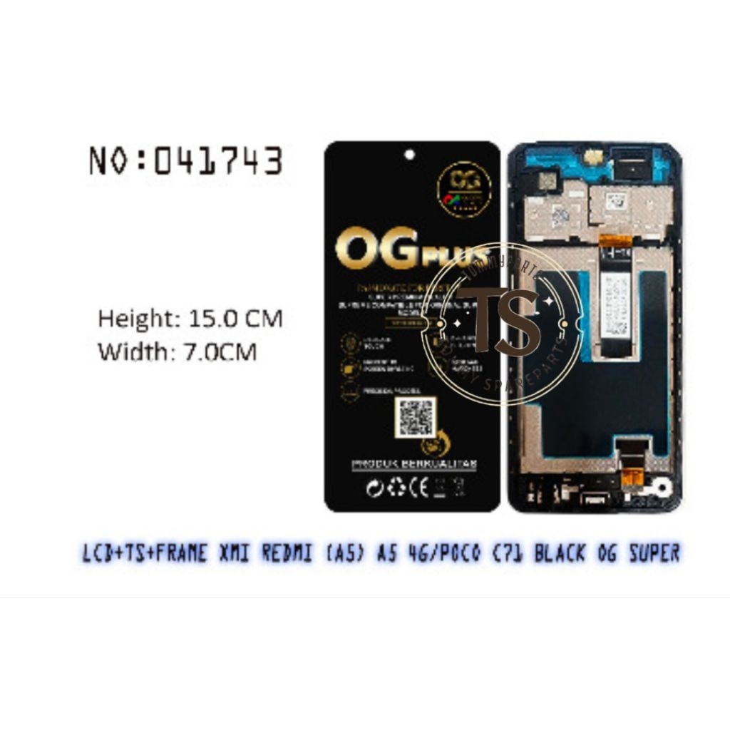 LCD TOUCHSCREEN PLUS FRAME XIAOMI REDMI A5 A5 4G POCO C71 OG SUPER