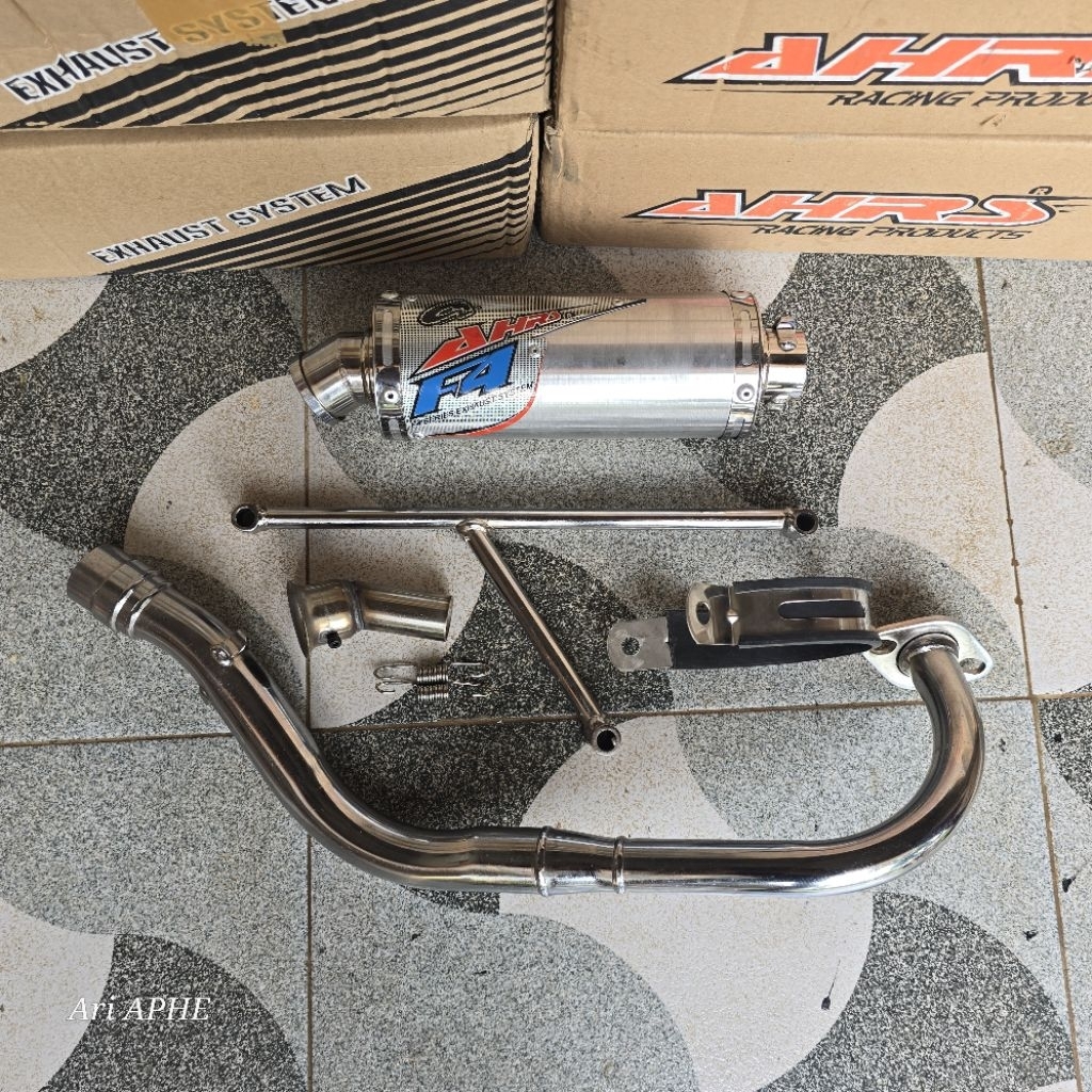 PROMO knalpot AHRS F4 TGA UB original yamaha MIO J - MIO GT 115 / XRIDE 115 (MINUS CEK DESKRIPSI)
