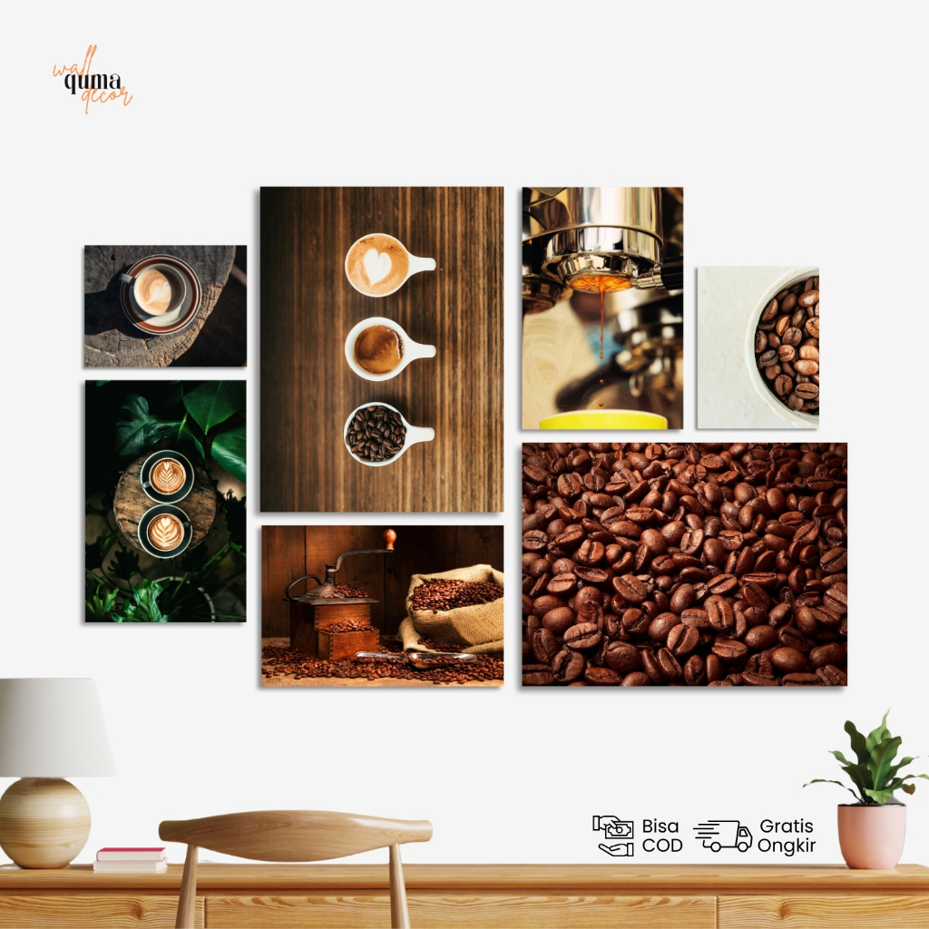 Poster Coffee Aesthetic | Wall Decor Kopi Minimalis untuk Dapur & Coffee Shop