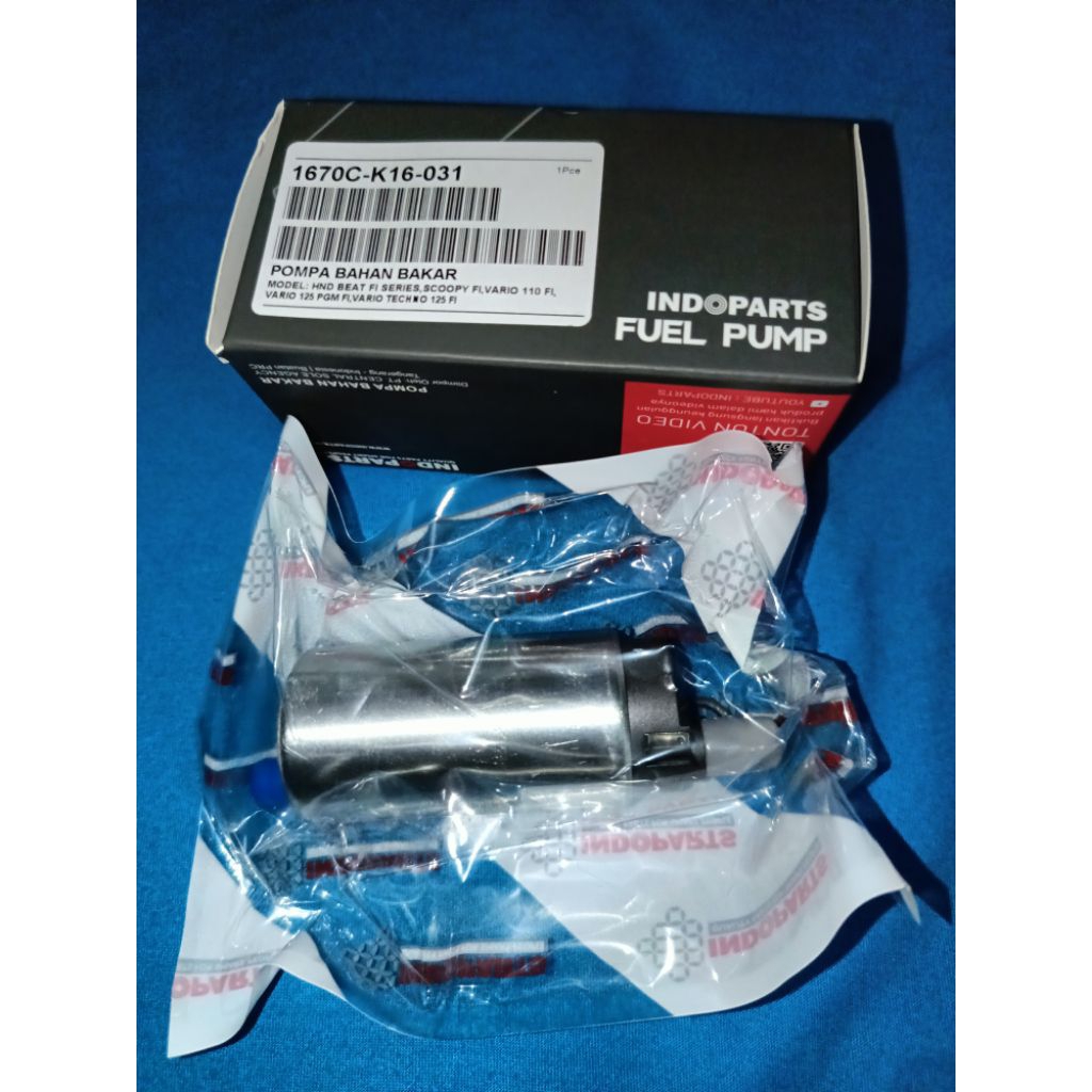 ORIGINAL INDOPART 100% PUEL PUMP / ROTAK K-16 HND BEAT, FI SERIES, SCOOPY FI, VARIO 110 FI, VARIO 12