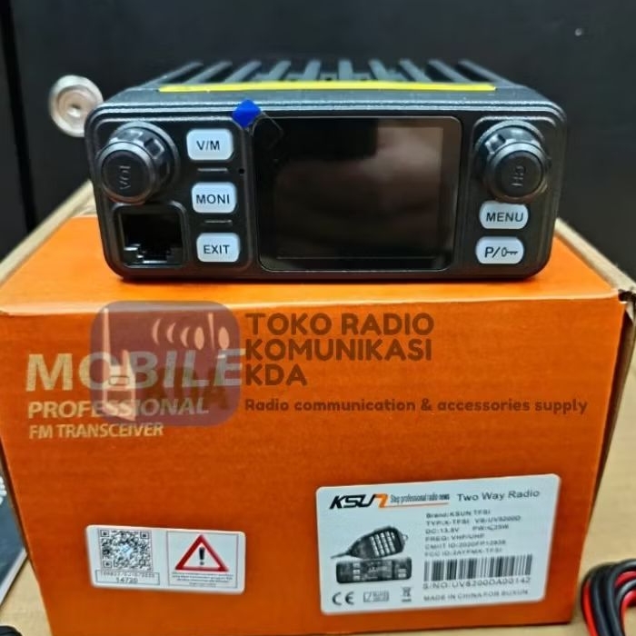 RADIO RIG MINI | KSUN UV5200D | KSUN UV-5200D | 25 WATT RADIO | JANGKAUAN 10-20 KM | RADIO RIG MOBIL