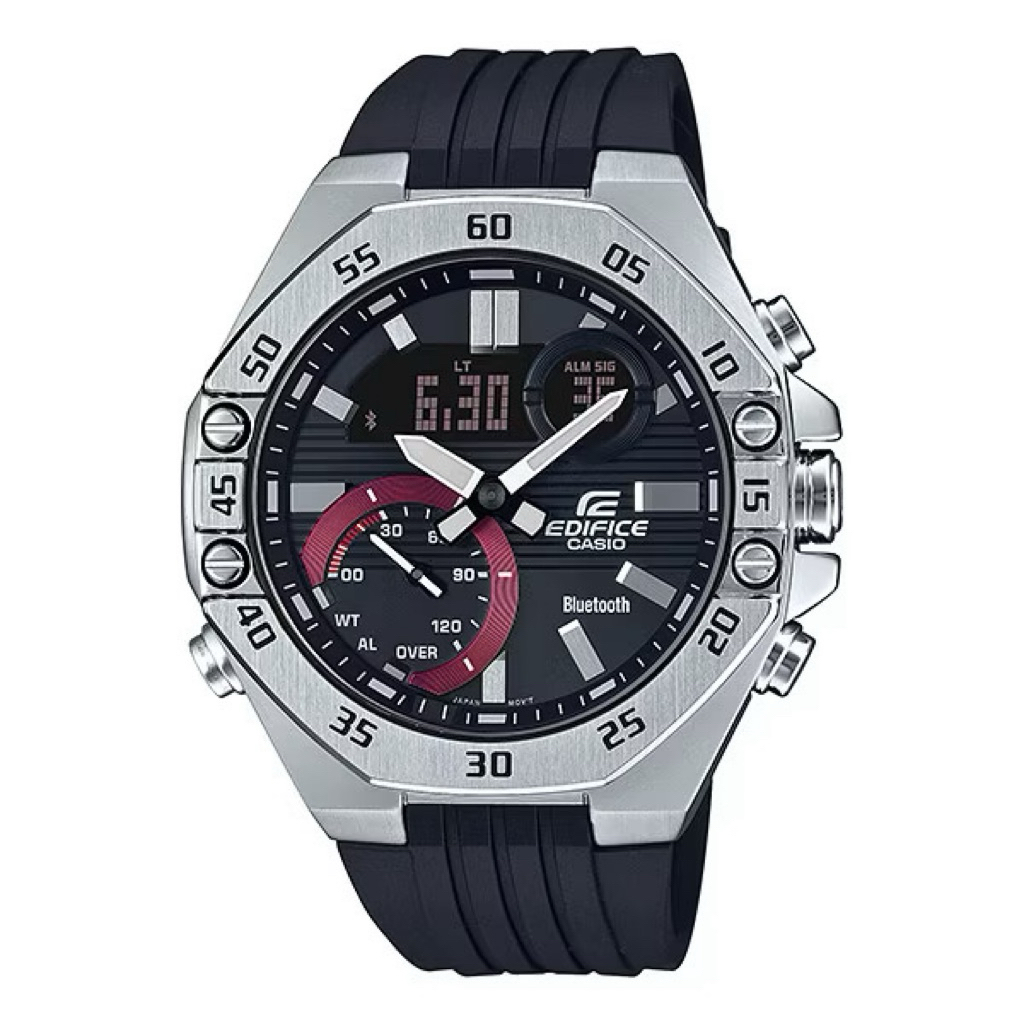 Jam Tangan Pria Casio Edifice ECB-10P-1ADF Analog Karet Original Bluetooth