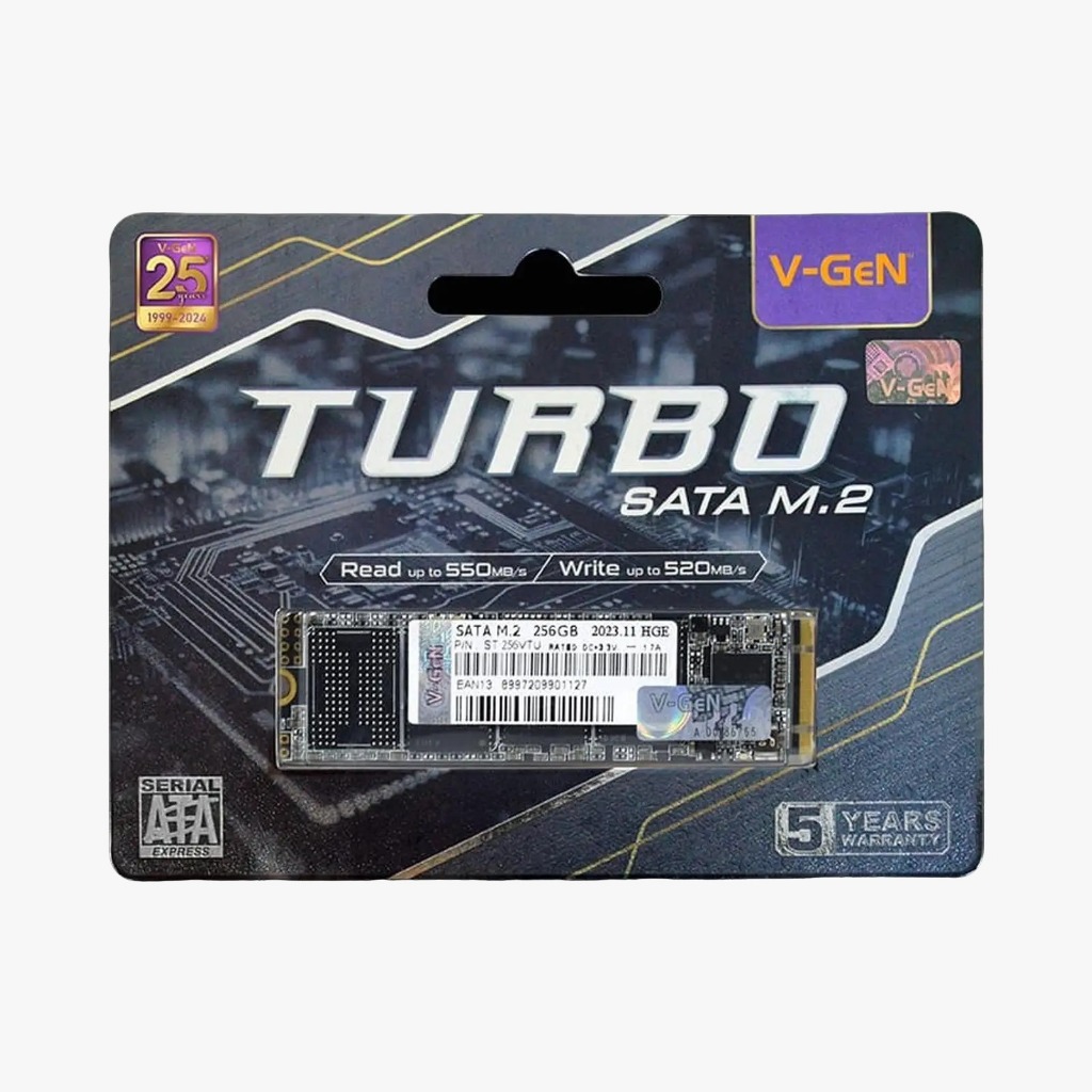 SSD V-Gen Turbo M.2 Sata 256gb