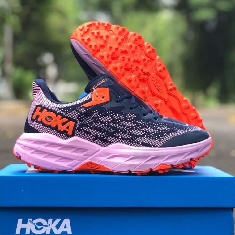 Sepatu Hoka Speedgoat 5 Wanita - Sepatu Trail Running Wanita - Sepatu Olahraga Lari Wanita Outdoor