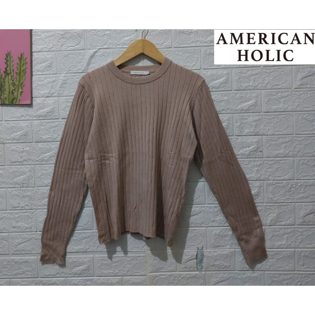American Holic Beige Knitwear