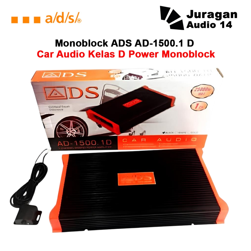Monoblock ADS AD-1500.1 D - Car Audio Class D Monoblock