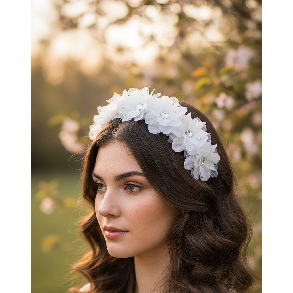 MACC_ Bando Bunga Putih / Bando Cantik