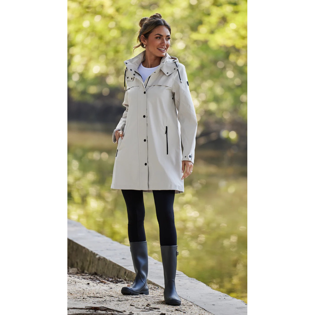 Jaket tahan air tahan angin jumbo wanita / WEATHERPR00F hoodie anorak waterproof long jacket -bigsiz