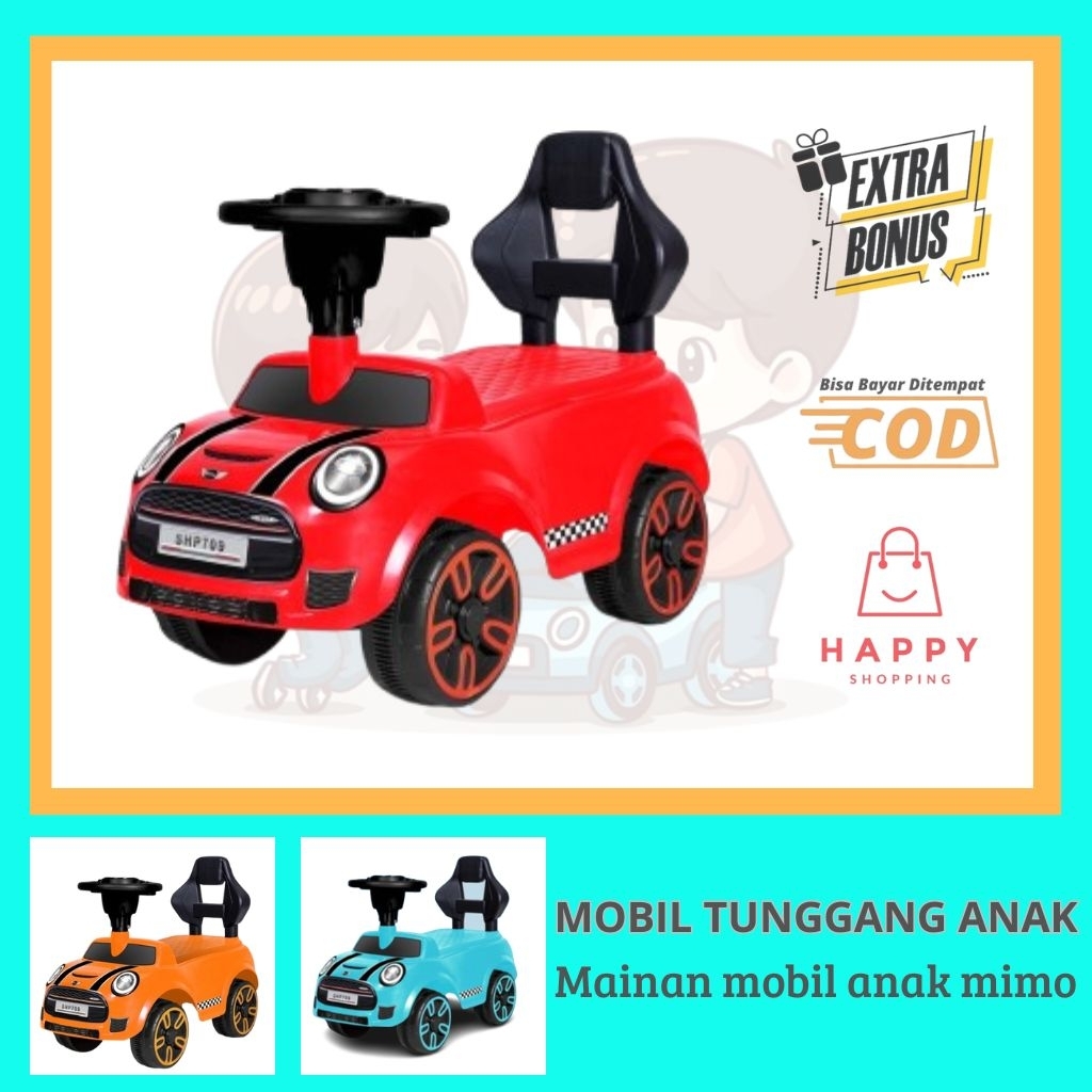 Mainan Mobil Dorong anak,Mainan mobil anak bisa dinaiki,mobil mimo anak