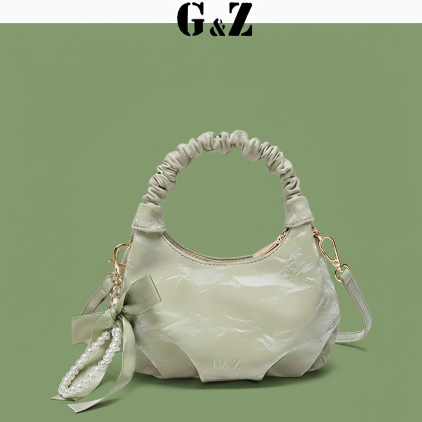 G&Z - Glam Noir/ Tas Mini Jinjing Tangan Pesta Wanita Kulit PU - Tas cute - Tas cantik