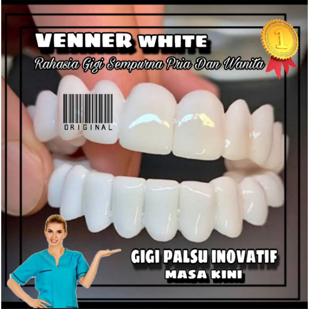 GIGI PALSU INOVATIF VIRAL MASA KINI 1 SET ATAS DAN BAWAH ORIGINAL PRIA WANITA BISA COD