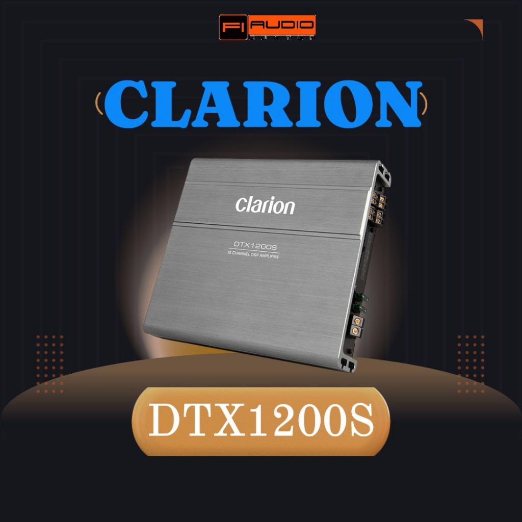 Clarion DTX1200S DSP Processor 12 Channel Amplifier Class ABD 1360W dengan Teknologi DSP & Konektivi
