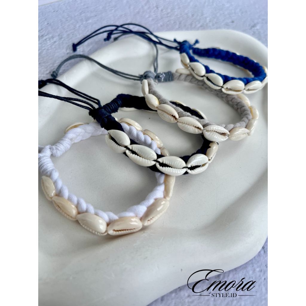 Gelang Kerang Asli Anyaman | Gelang Kuwuk | Gelang Pantai Aesthetic