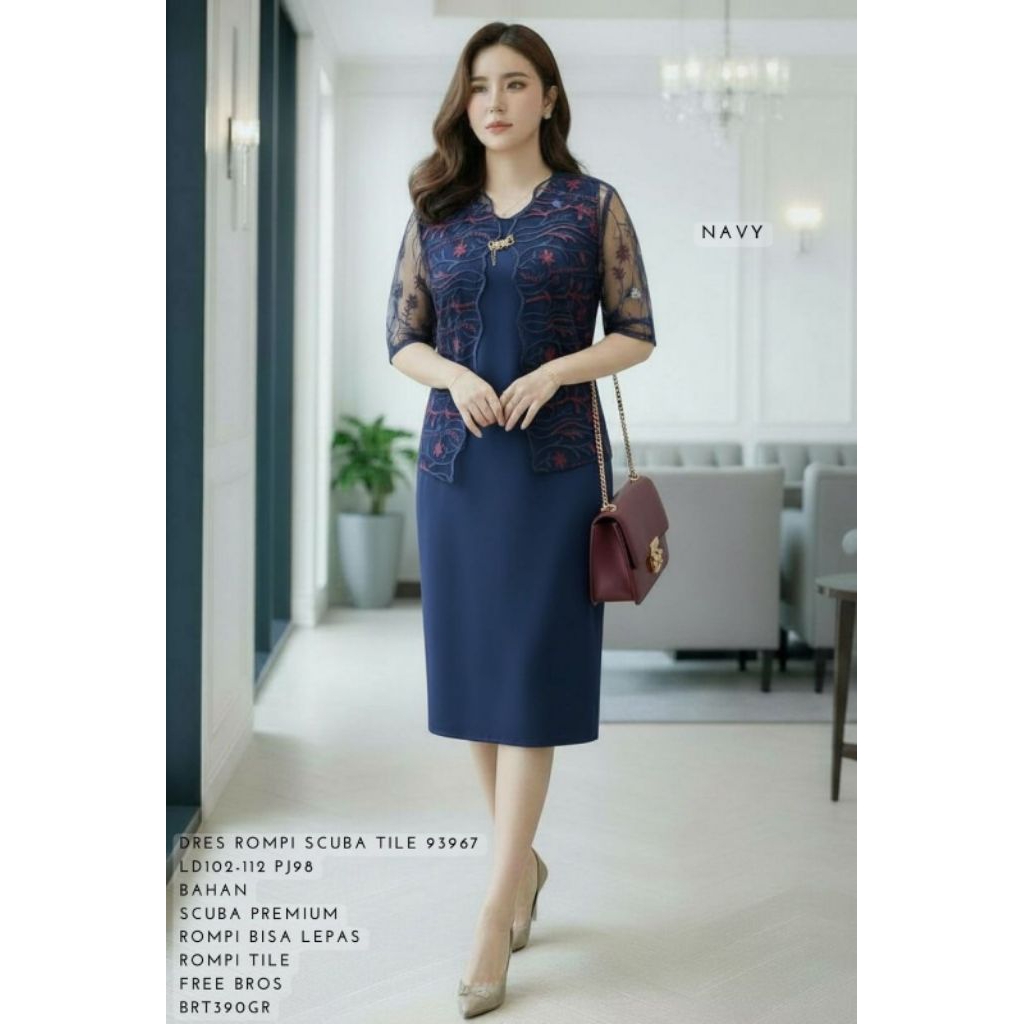 dress rompi scuba 93967