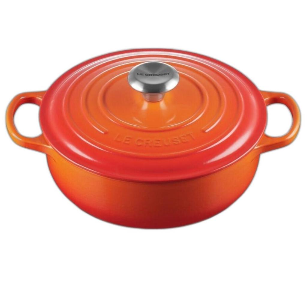 Le Creuset Sauteuse Oven 24cm 3.4L – Cast Iron Enameled – Volcanique Flame