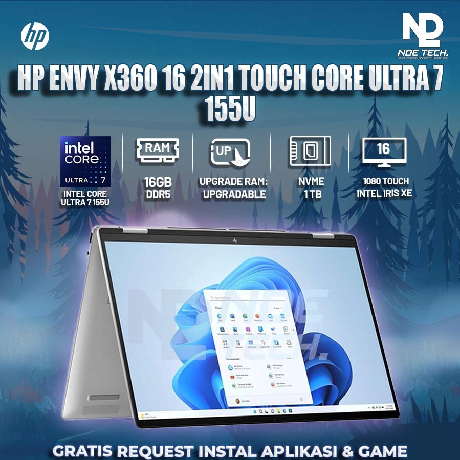 HP ENVY X360 16 2IN1 TOUCH CORE ULTRA 7 155U