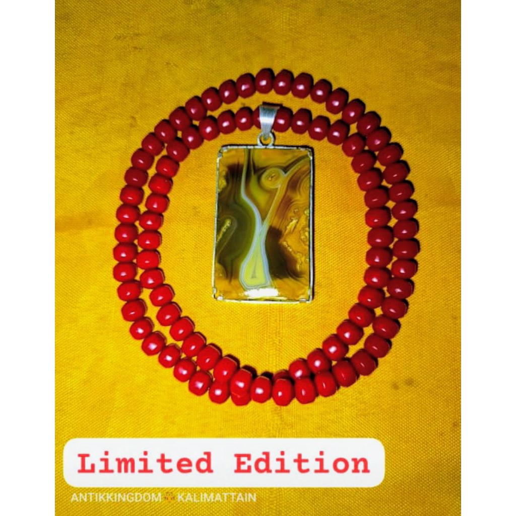 Kalung Batu Kalimantan motif lamjalalah