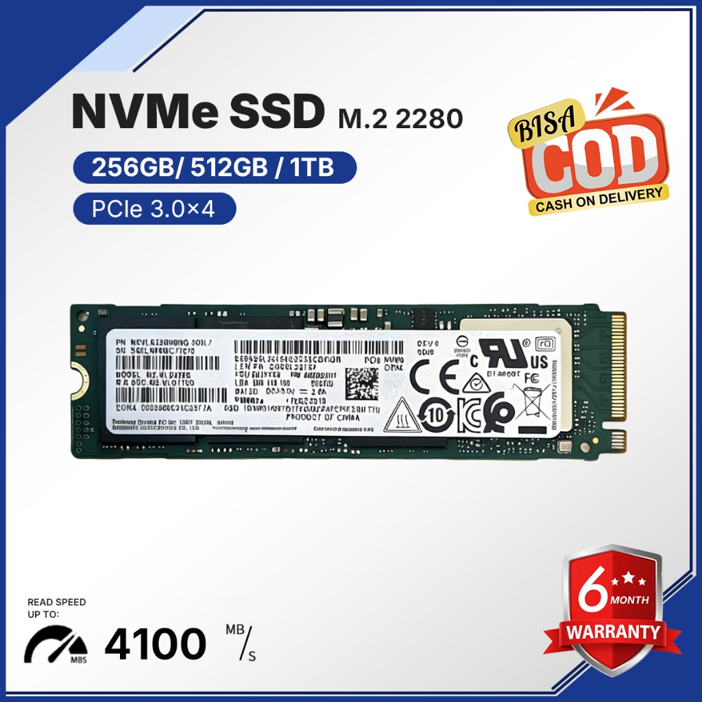 Samsung / Sk / WD / TOSHIBA / Inter / Kingston SSD NVME 2280 M.2 256GB / 512GB PCIe Gen3×4 Gaming & 