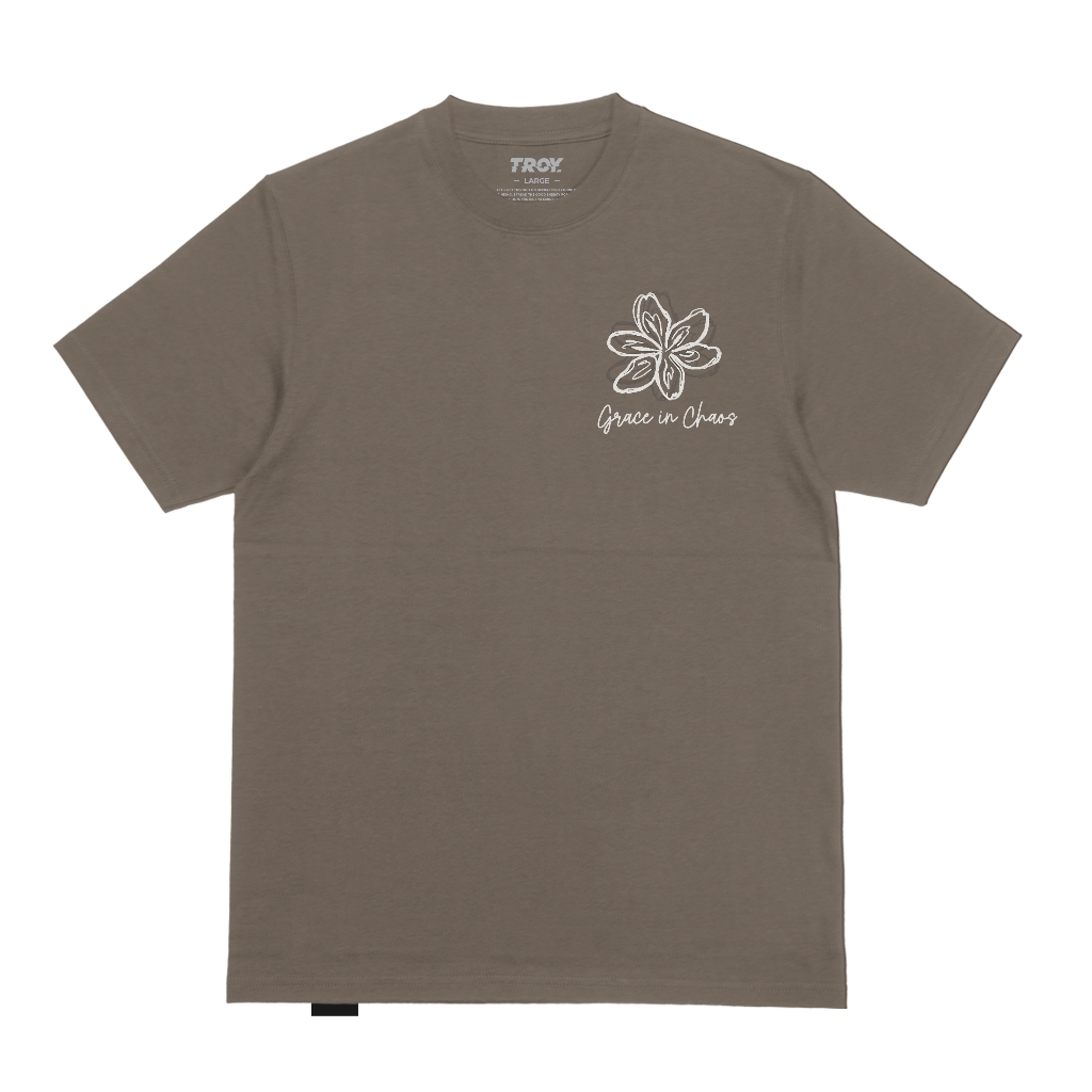 Troy Company Tshirt Maple Brown Grace in Chaos - Kaos Lengan Pendek Kaos Coklat Maple MTD 3472