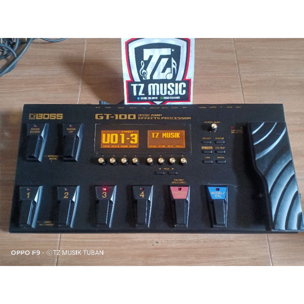 efek gitar boss gt100