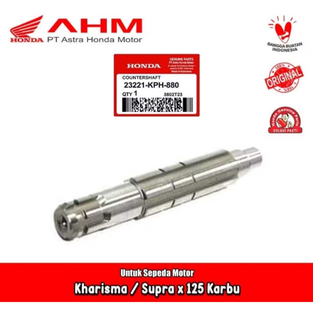 AS GEAR GIGI TARIK DEPAN KARISMA SUPRA X 125 ORIGINAL