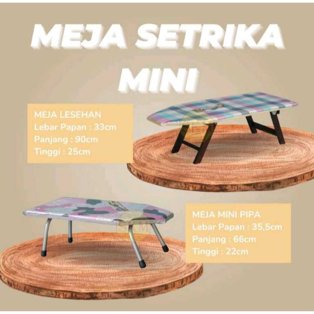Meja setrika mini Lesehan / Meja setrika kaki kayu / Meja setrika lipat