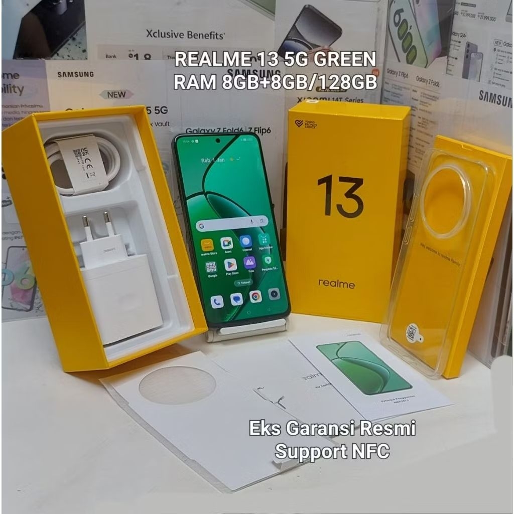 Realme 13 5G Second Ram 8GB/128GB Fullset Mulus Garansi Resmi Realme Indonesia