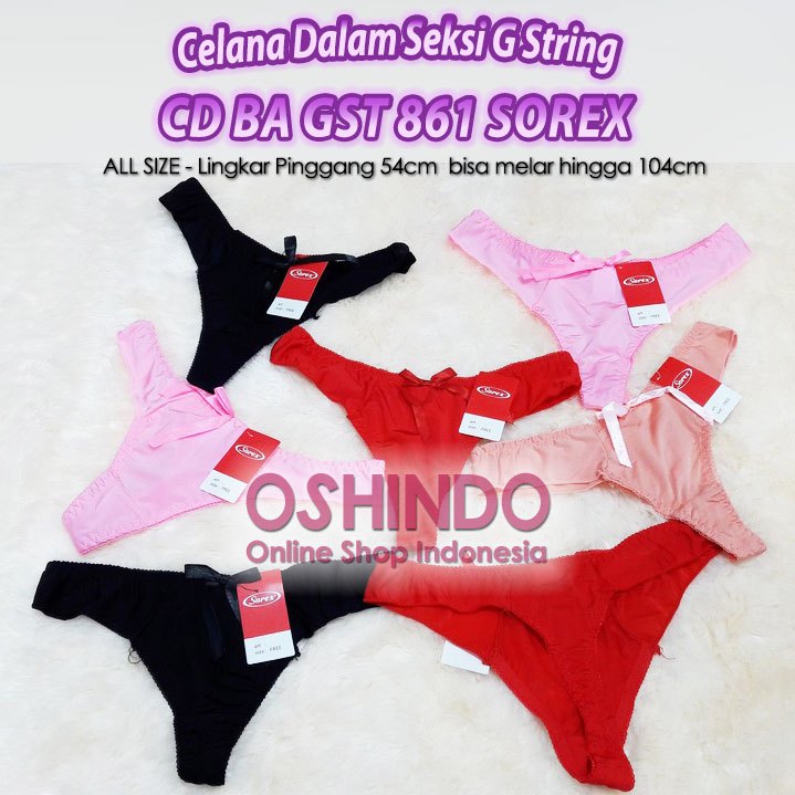 Sorex 861 CD G String Celana Dalam Wanita Transparan Seksi