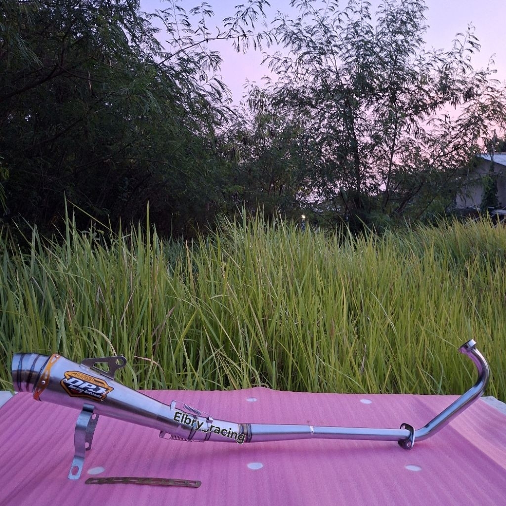 Knalpot motor DPJ CROM motor satria Fu 150,juputer mx old,jupiter mx 135 new,sonic