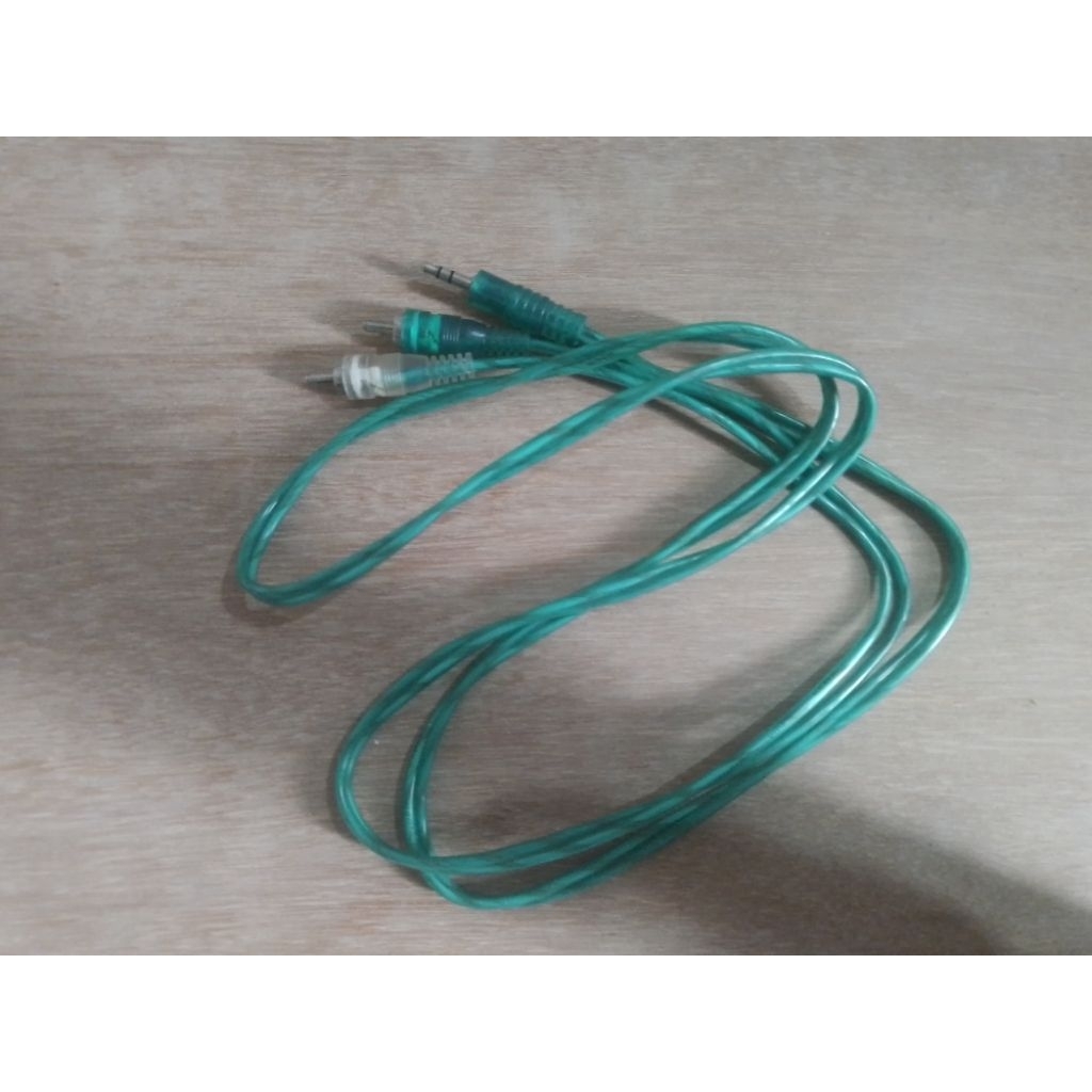 Kabel RCA to AUX Headphone,Stereo