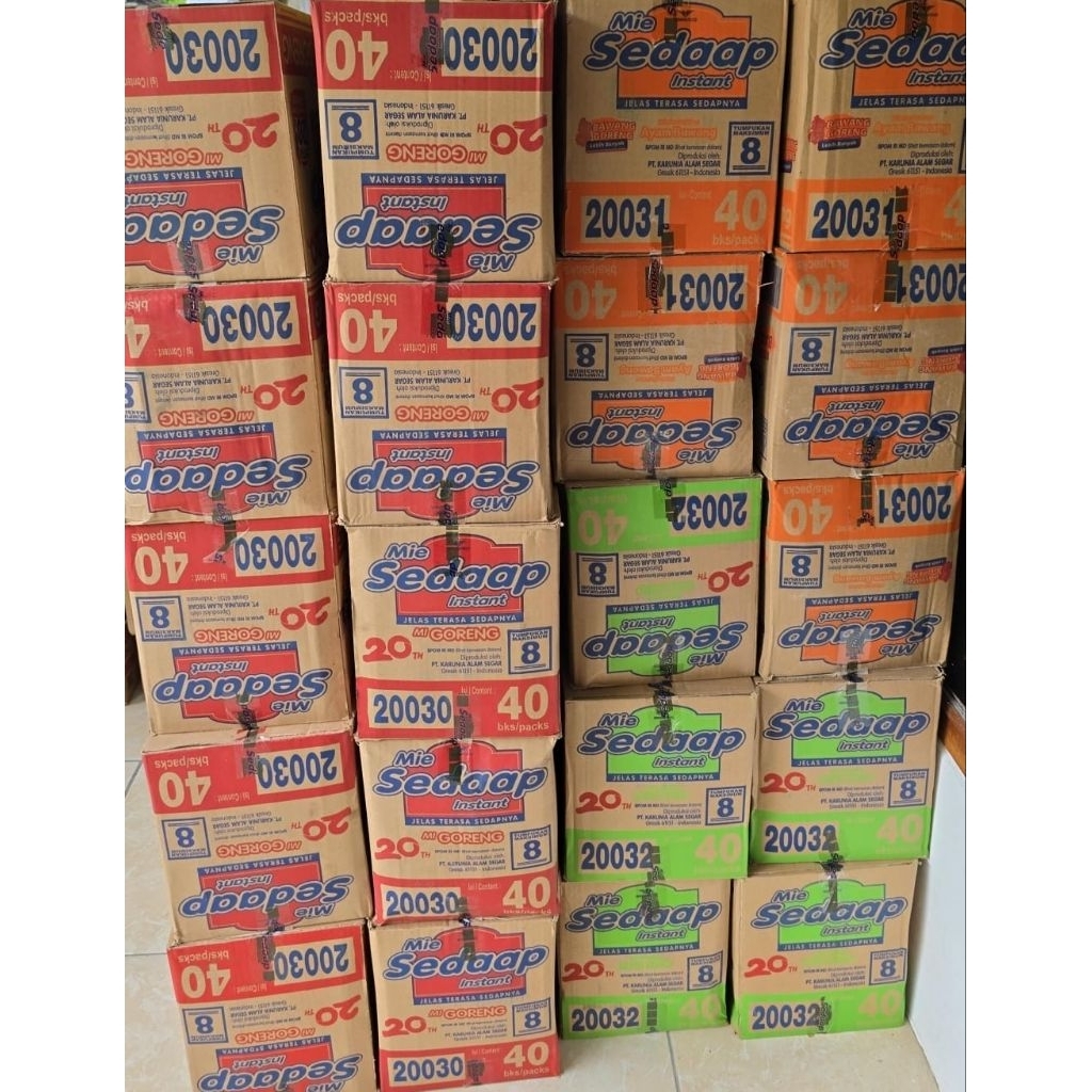 mie sedaap goreng / mie sedaap ayam bawang / mie sedaap soto 1 dus