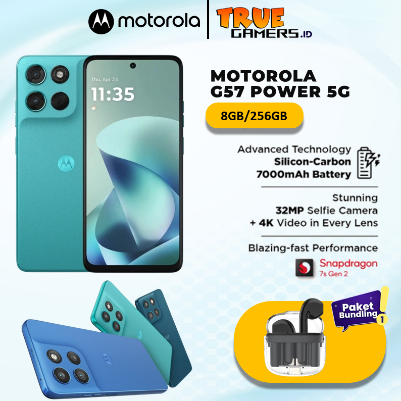 Motorola G67 Power 5G - RAMBoost 24GB/256GB - Snapdragon7s Gen2 - 7000mAh SiliconCarbon - 50MP Sony 