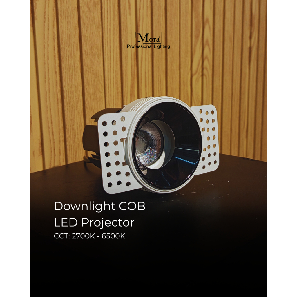 Mora Lampu Downlight COB LED Projector 2700K-6500K
