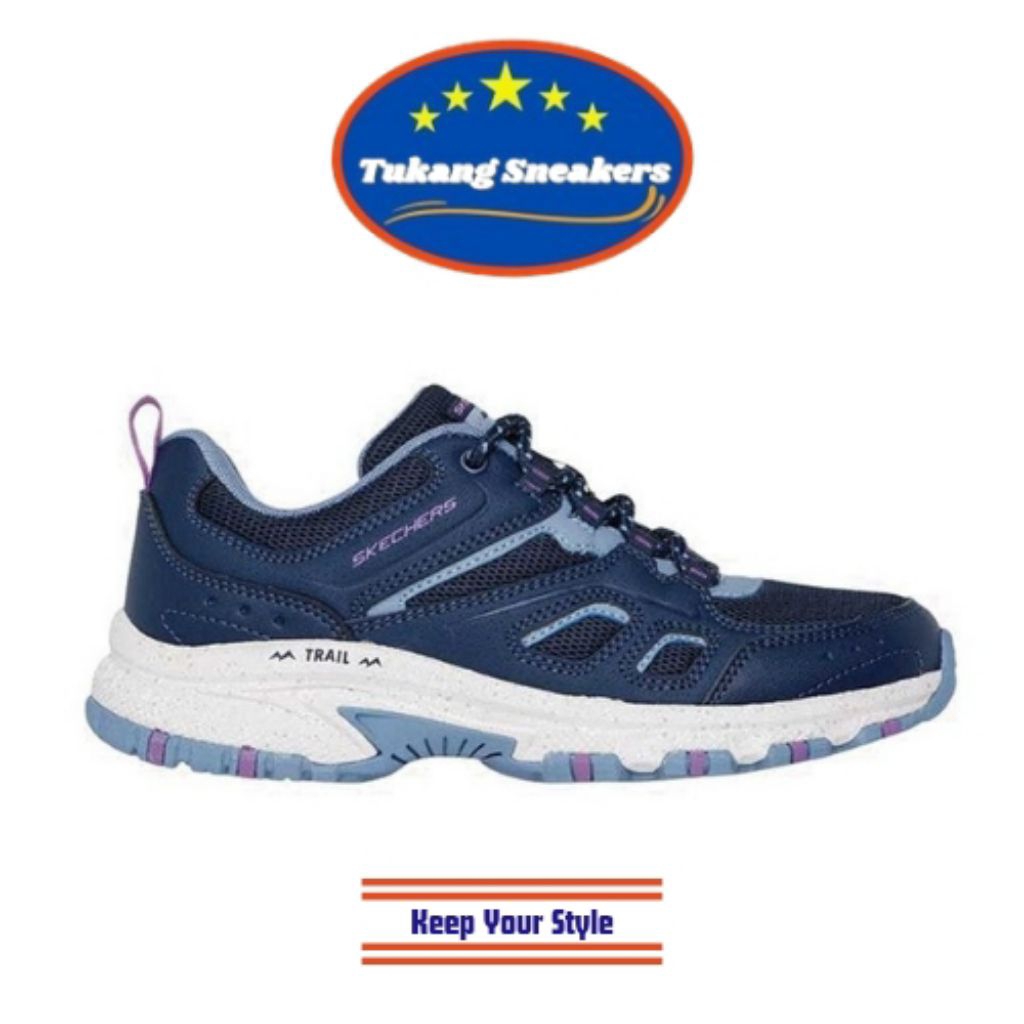Sepatu Outdoor Wanita Skechers Hillcrest Navy SKE180299NVP