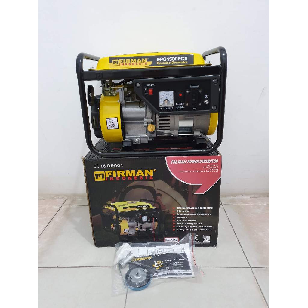 FIRMAN Genset FPG1500ECII 850-950Watt Generator Set 950 Watt Firman