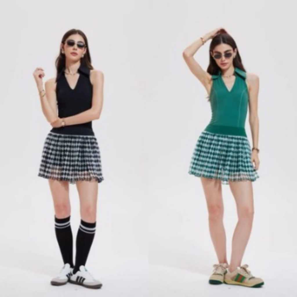 DIAMOND TENNIS SKORT HIGHWAIST TENNIS SKORT SIDE POCKETS