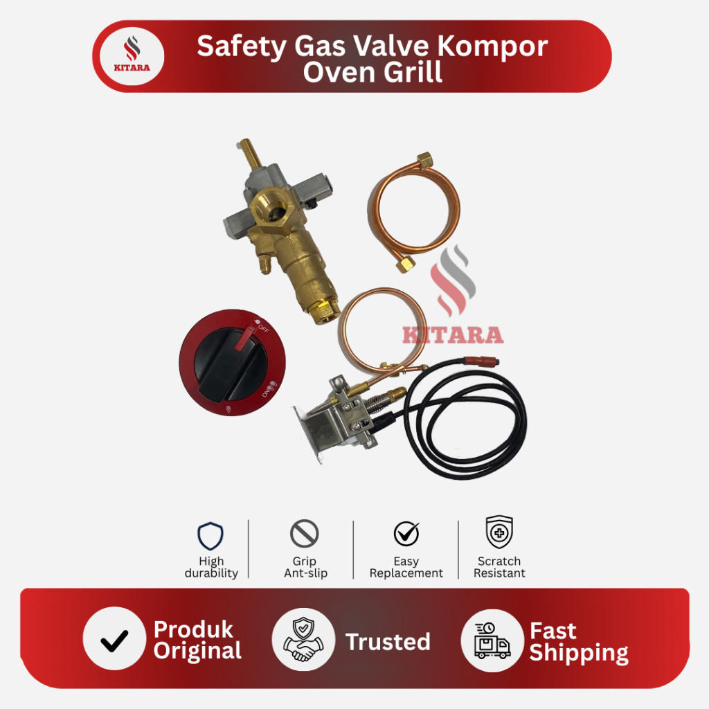 Safety Gas Valve Kompor Oven Grill / Valve Gas Kompor Oven Grill