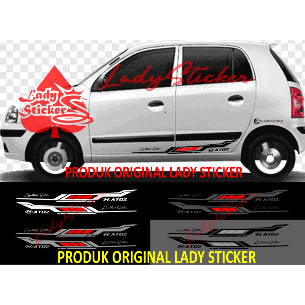 Cutting sticker mobil atoz sticker stiker mobil hyundai atoz