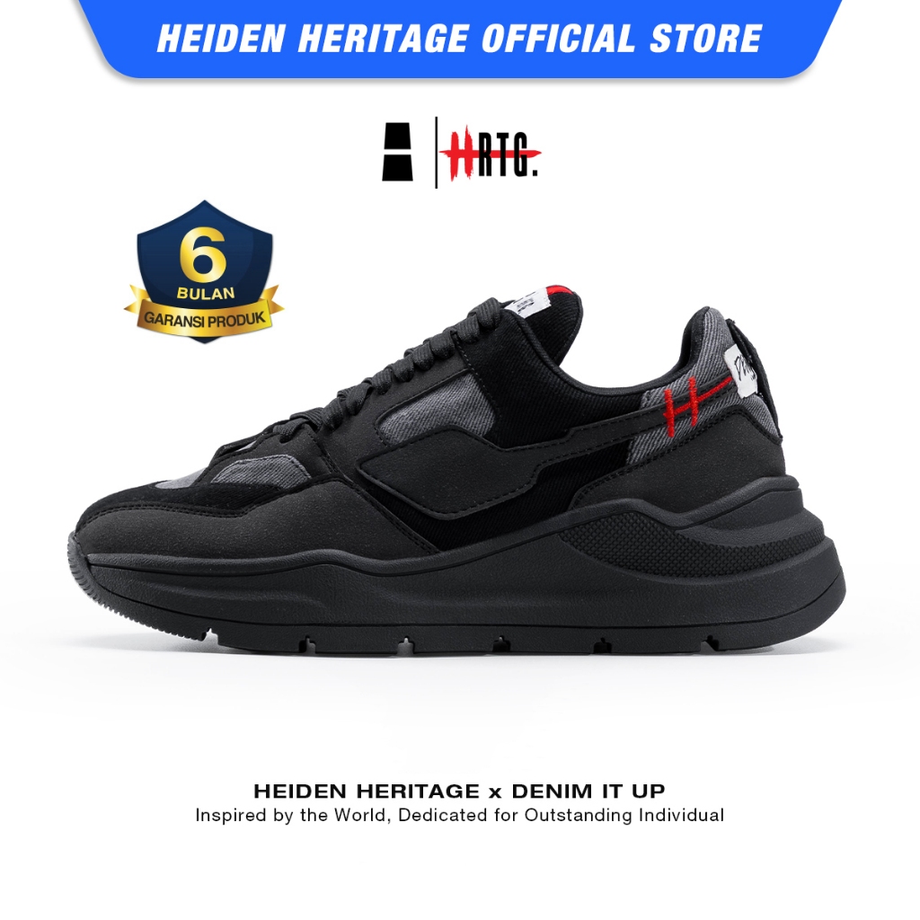 HEIDEN HERITAGE [HRTG] - ZEPHYR x HAM BLACK - DIABLO SKY | Sneakers | Sepatu Pria