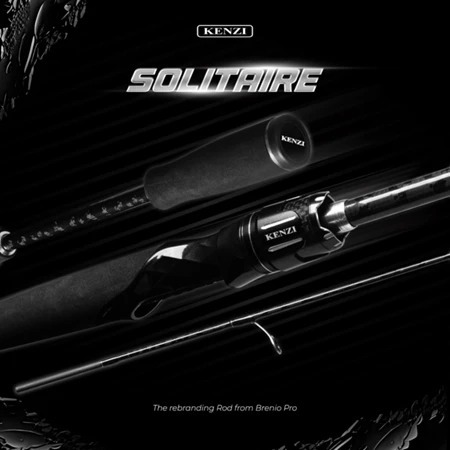 JORAN KENZI SOLITAIRE 702 Spinning 210cm Casting Rod X-Wrap Solid Carbon Fuji Guides 4-12lbs 6-15lbs