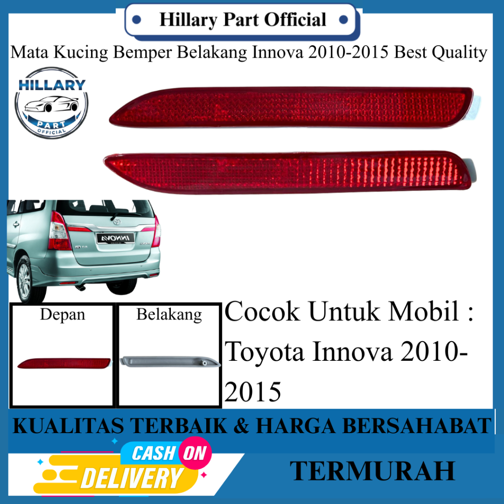 Mata Kucing Bemper Belakang Innova 2010-2015