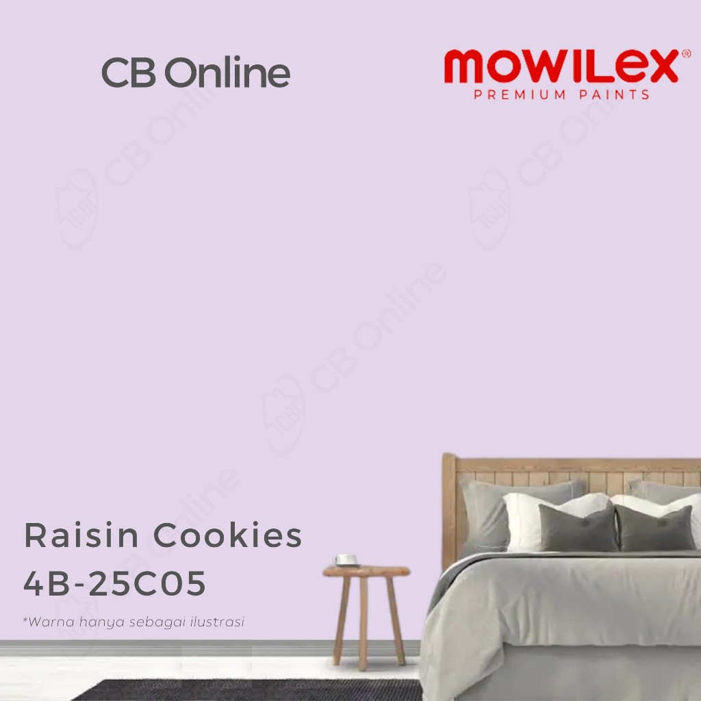 CAT TEMBOK MOWILEX - RAISIN COOKIES 4B-25C05 - LITER